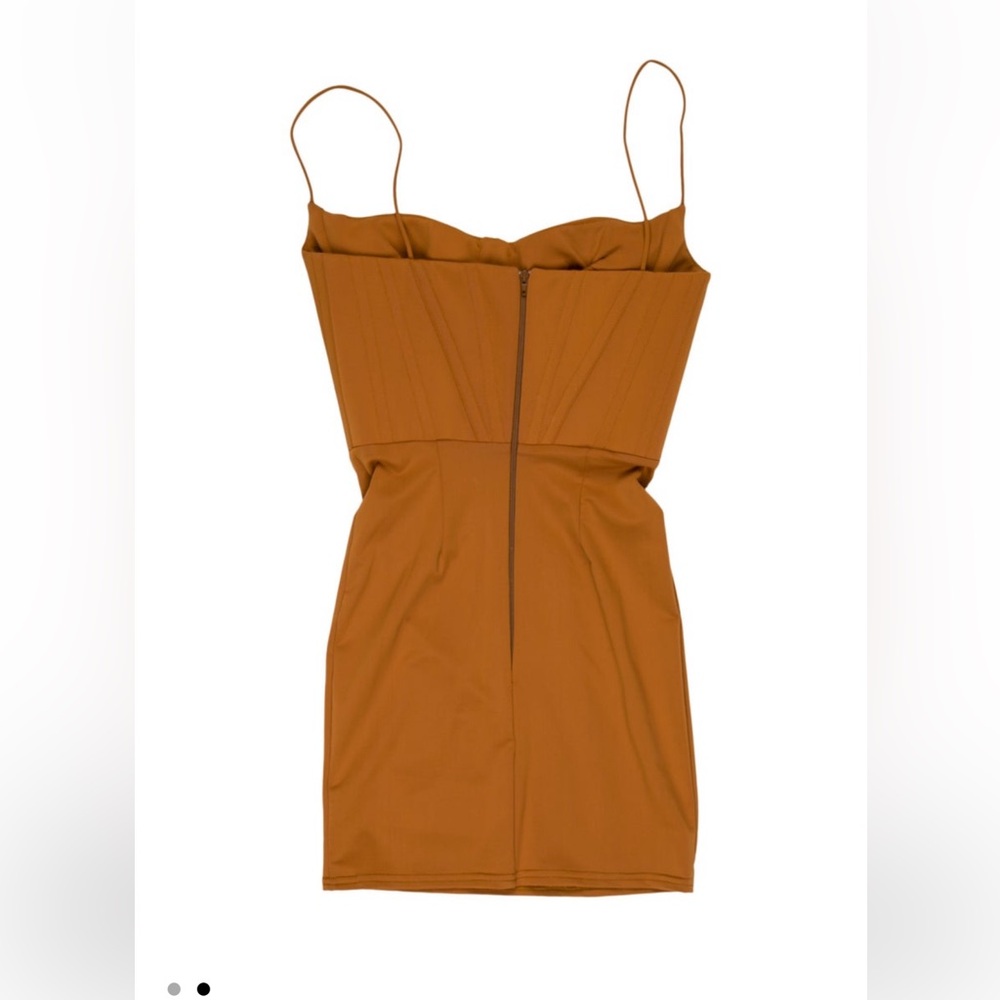 Alex Perry Camel Mini Dress - Picture 3 of 8